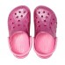 Розовые сабо для девочек CROCS Kids’ Baya Glitter Clog