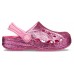 Розовые сабо для девочек CROCS Kids’ Baya Glitter Clog