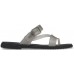 Женские  черные шлепанцы CROCS Women's  Tulum Translucent Toe Post