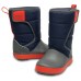 Детские  темно-синие зимние сапоги CROCS LodgePoint Snow Boot K