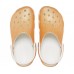 Женские  оранжевые сабо CROCS Classic Glitter Clog