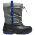 Детские  черные зимние сапоги CROCS Kids' Swiftwater Waterproof Boot