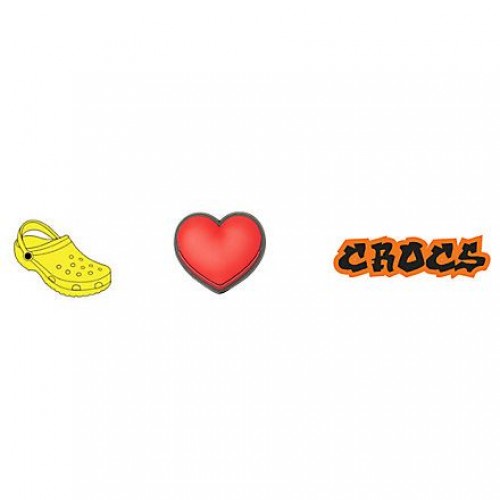 Джибитс шармс CROCS Набор из 3 Jibbitz™ «Любителям » (I Love  3 Pack)