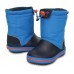 Детские  синие зимние сапоги CROCS Kids’ Crocband LodgePoint Boot