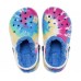 Детские  черные утепленные сабо CROCS Kids' Classic Lined Tie-Dye Graphic Clog