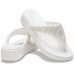 Женские  белые шлепанцы CROCS Women's  Monterey Shimmer Wedge Flip