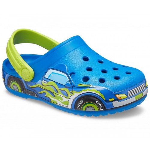 Синие сабо для мальчиков CROCS Kids'  Fun Lab Truck Band Clog