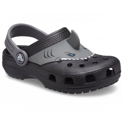 Черные сабо для мальчиков CROCS Kids'  Fun Lab Classic I AM Shark Clog