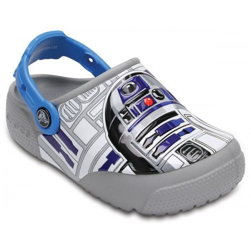 Детские  серые сабо CROCS  Fun Lab Lights R2-D2 Clogs