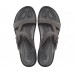 Женские  черные шлепанцы CROCS Women's  Tulum Translucent Toe Post