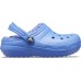 Детские  синие утепленные сабо CROCS Kids’ Classic Lined Clog