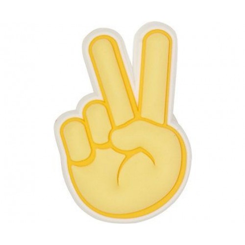 Джибитс шармс CROCS Мир и любовь (Peace Hand Sign)