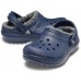 Детские  темно-синие утепленные сабо CROCS Kids’ Classic Lined Clog