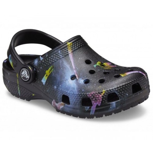 Детские  черные сабо CROCS Kids' Classic Out of this World II Clog