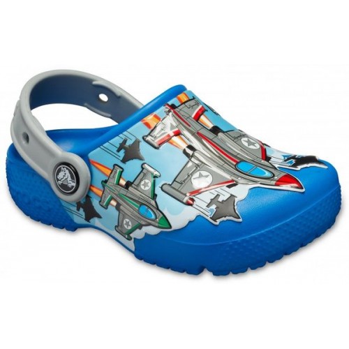 Синие сабо для мальчиков CROCS Boys’  Fun Lab Fighter Jets Clog