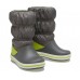 Детские  серые сапоги CROCS Kids' Crocband™ Winter Boot