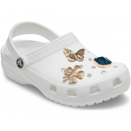 Джибитс шармс CROCS Набор из 3 Jibbitz™ Gold and Aqua (Gold and Aqua 3 Pack)