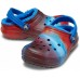 Детские  синие утепленные сабо CROCS Kids' Classic Lined Out of This World Clog