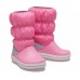 Детские  розовые сапоги CROCS Kids' Crocband™ Winter Boot