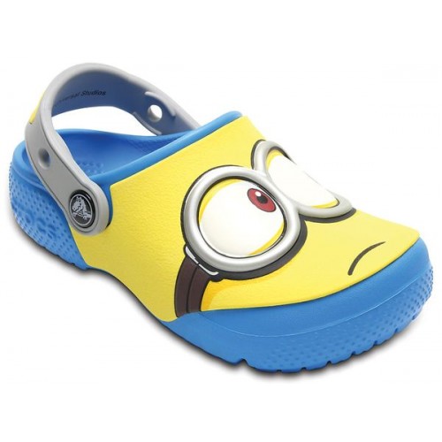 Детские  синие сабо CROCS Kids'  Fun Lab Minions Clogs