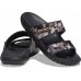 Черные сандалии CROCS Classic  Bleach Dye Sandal