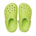 Детские  салатовые утепленные сабо CROCS Kids’ Classic Lined Clog