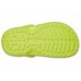 Детские  салатовые утепленные сабо CROCS Kids’ Classic Lined Clog