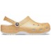 Женские  оранжевые сабо CROCS Classic Glitter Clog