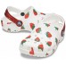 Белые сабо для девочек CROCS Kids' Classic Food Print Clog