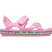 Розовые сандалии для девочек CROCS Kids'  Fun Lab Rainbow Sandal