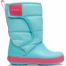 Детские  голубые зимние сапоги CROCS LodgePoint Snow Boot K