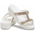 Женские  разноцветные шлепанцы CROCS Women's Monterey Glitter SlipOn Wedge