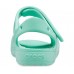 Мятные сандалии для девочек CROCS Toddler Classic Cross-Strap Charm Sandal