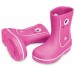 Детские  розовые «резиновые» сапоги CROCS Crocband™ Jaunt Kids