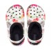 Детские  черные утепленные сабо CROCS Kids' Classic Lined Tie-Dye Graphic Clog