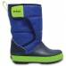 Детские  синие зимние сапоги CROCS LodgePoint Snow Boot K