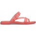 Женские  коралловые шлепанцы CROCS Women's  Tulum Translucent Toe Post