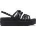 Женские  черные босоножки CROCS Women's  Brooklyn Strappy Low Wedge