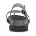 Женские  черные шлепанцы CROCS Women's  Tulum Translucent Toe Post