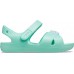 Мятные сандалии для девочек CROCS Toddler Classic Cross-Strap Charm Sandal