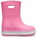 Детские  розовые «резиновые» сапоги CROCS Kids’ Crocband™ Rain Boot