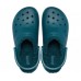 Бирюзовые утепленные сабо CROCS Classic Lined Clog