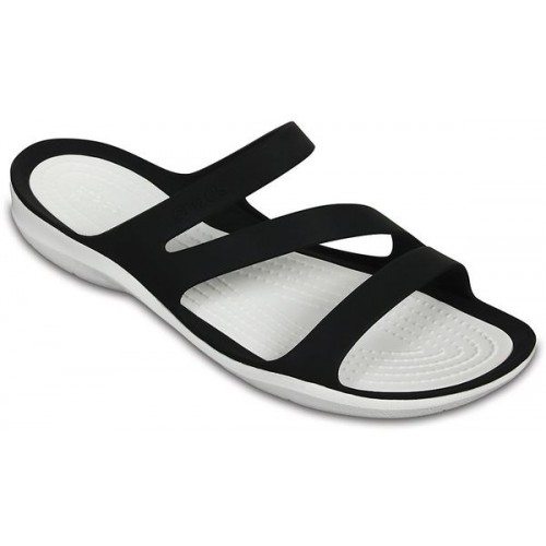 Женские  черные сандалии CROCS Women's Swiftwater Sandal