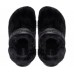 Черные сабо CROCS Classic Fur Sure