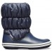 Женские  темно-синие зимние сапоги CROCS Women’s Winter Puff Boot