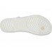 Женские  белые шлепанцы CROCS Women's  Tulum Translucent Toe Post