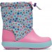 Детские  голубые зимние сапоги CROCS Kids’ Crocband™ LodgePoint Graphic Winter Boot