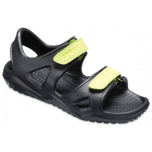 Детские  черные сандалии CROCS Kids' Swiftwater River Sandals