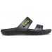 Женские  черные сандалии CROCS Classic  Glitter Sandal