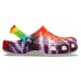 Детские  разноцветные сабо CROCS Kids’ Classic Tie-Dye Graphic Clog